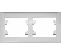 Рамка 2-местная MAKEL Defne горизонтальная, белый 42001702