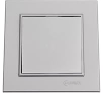 Выключатель 1-клавишный MAKEL СП Karea 10А, IP20, серебро, 56065001