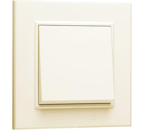 Выключатель 1-клавишный MAKEL СП Karea 10А, IP20, кремовый 56010001