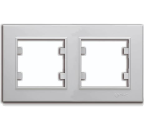 Рамка 2-местная MAKEL Karea горизонтальная, белый 56001702