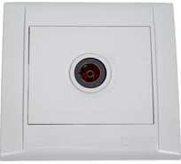 Розетка телевизионная проходная MAKEL TV 1-м СП Defne IP20 6дБ бел. 42001007