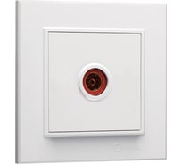 Розетка телевизионная проходная MAKEL TV 1-м СП Karea IP20 6дБ бел. 56001007