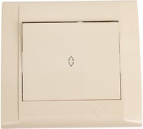 Переключатель MAKEL 1-клавишный СП Defne 10А IP20 крем. 42010005