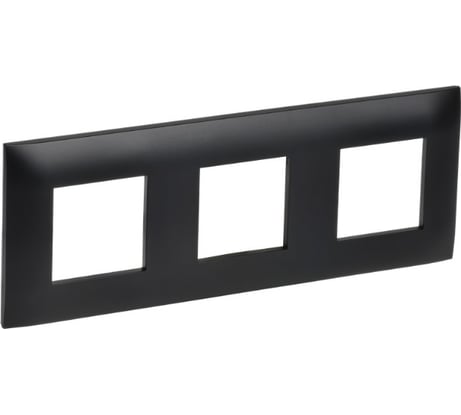Рамка IEK SKANDY 3-местная SK-F03Bl черный SK-M32-K02