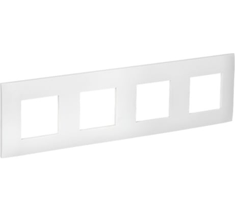 Рамка IEK SKANDY 4-местная SK-F04W арктический белый SK-M42-K01