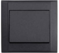 Переключатель проходной MAKEL 1-клавишный СП Defne 10А IP20 дым. металлик 42050005