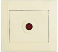 Розетка телевизионная проходная MAKEL TV 1-м СП Defne IP20 6дБ крем. 42010007