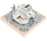 Розетка компютерная MAKEL CAT5 + гнездо СП Karea IP20 кремовый 56010035 5