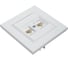 Розетка компьютерная двойная MAKEL СП Karea 16А IP20 CAT 5 белый 56001036 3