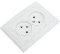 Розетка 2-я MAKEL б/з СП Defne 16А IP20 белый 42001017