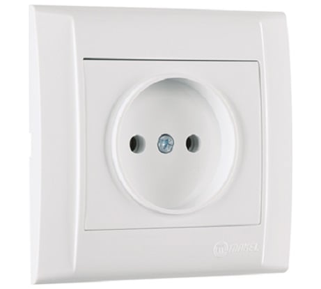 Розетка б/з MAKEL (Керамика) СП Defne 16А IP20 белый 42001002