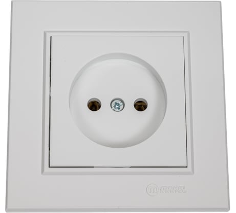 Розетка б/з MAKEL (Керамика) СП Karea 16А IP20 белый 56001002