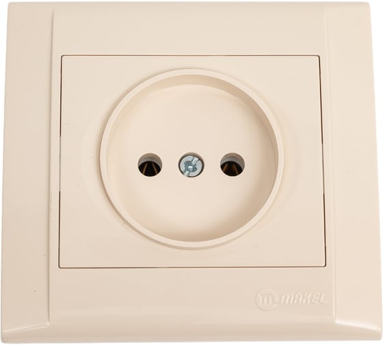 Розетка б/з MAKEL СП Defne 16А IP20 кремовый 42010022 1