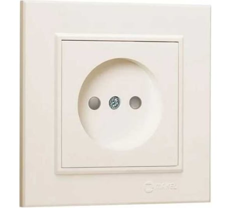 Розетка б/з MAKEL СП Karea 16А IP20 кремовый 56010022