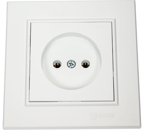 Розетка б/з MAKEL СП Karea 16А IP20 белый 56001022