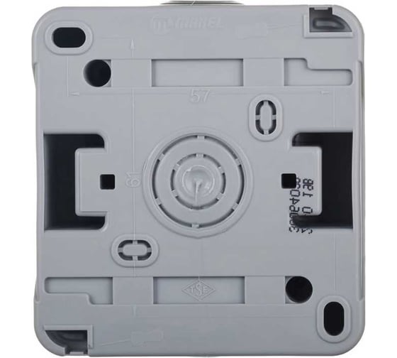 Розетка MAKEL о/у серая с заземлением IP55 с крышкой 36064029