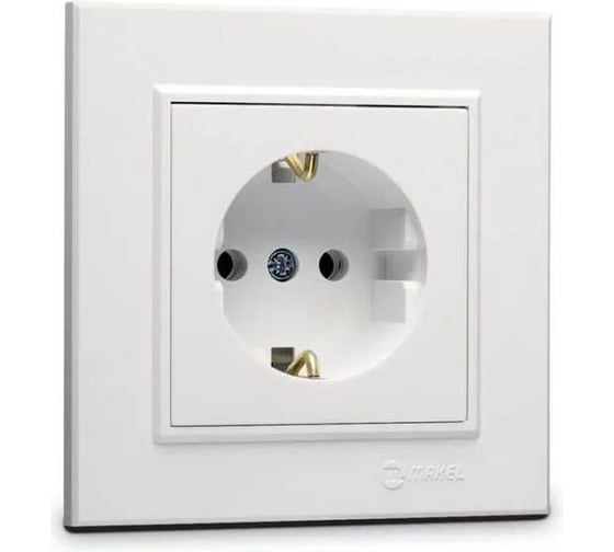 Розетка MAKEL с/з СП Karea 16А IP20 белый 56001028