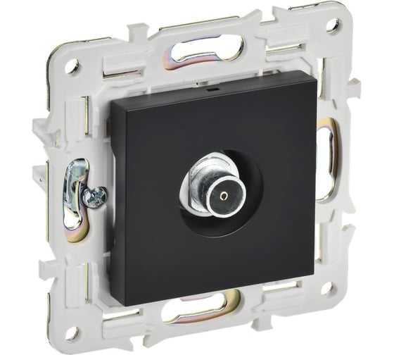 Розетка TV оконечная IEK SKANDY SK-A12Bl черный SK-A10-O-K02 1