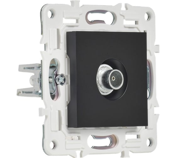 Розетка TV оконечная IEK SKANDY SK-A12Bl черный SK-A10-O-K02