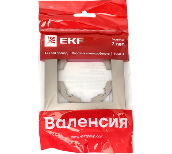 Одноместная рамка Валенсия EKF, кашемир EWM-G-301-40