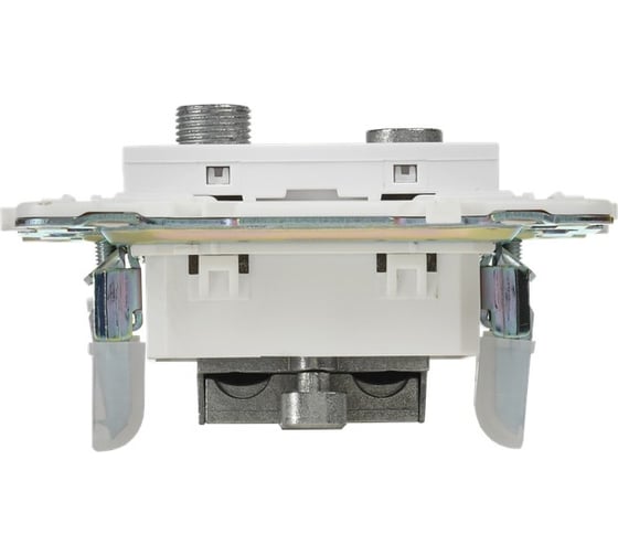 Розетка двойная IEK SKANDY TV+SAT SK-A13W арктический белый SK-AF20-O-K01