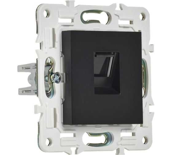 Розетка компьютерная IEK SKANDY RJ45 кат.5E SK-K01Bl черный SK-K10-1-K02