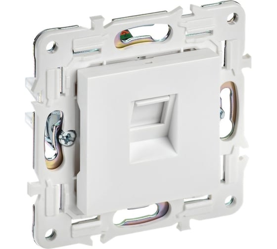 Розетка компьютерная IEK SKANDY RJ45 кат.5E SK-K01W арктический белый SK-K10-1-K01 1