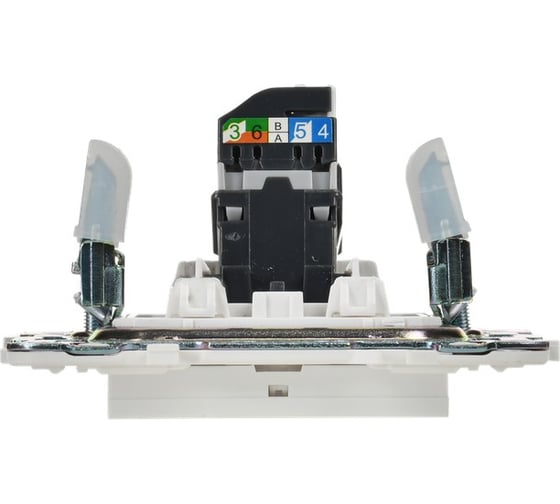 Розетка компьютерная IEK SKANDY RJ45 кат.5E SK-K01W арктический белый SK-K10-1-K01