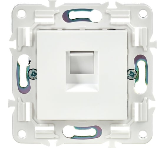 Розетка компьютерная IEK SKANDY RJ45 кат.5E SK-K01W арктический белый SK-K10-1-K01