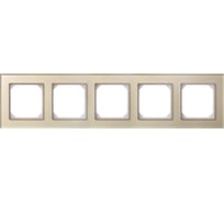 Пятипостовая рамка LIREGUS Эпсилон К14-245-05 E/ChG шампань, стекло 28-265