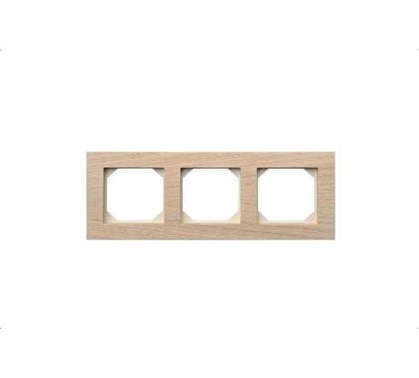 Трехпостовая рамка LIREGUS Эпсилон К14-245-03 Е/OOW белый дуб 28-2243