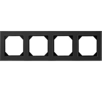 Четырехпостовая рамка LIREGUS Эпсилон К14-245-04 E/BG черное стекло 28-239