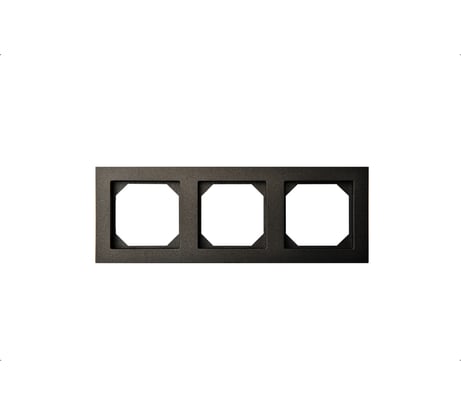 Трехместная рамка LIREGUS Эпсилон 14-245-03 Е/J антрацит 28-118