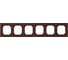 Шестиместная рамка LIREGUS Эпсилон K14-245-06 E/R коричневая 28-1501 1