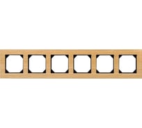 Шестиместная рамка LIREGUS Эпсилон К14-245-06 E/OW дуб натуральный 28-225