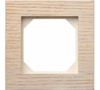 Однопостовая рамка LIREGUS Эпсилон К14-245-01 Е/OOW белый дуб 28-2241