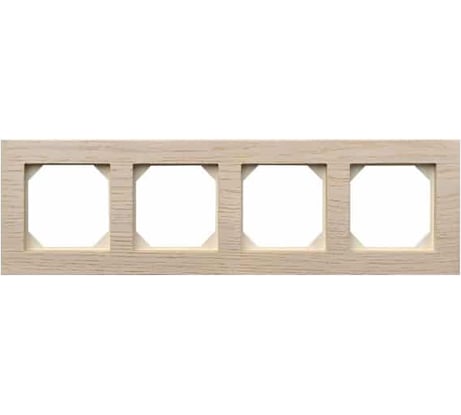 Четырехпостовая рамка LIREGUS Эпсилон К14-245-04 Е/OOW белый дуб 28-2244