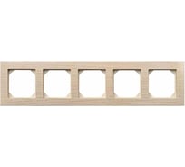 Пятипостовая рамка LIREGUS Эпсилон К14-245-05 Е/OOW белый дуб 28-2245