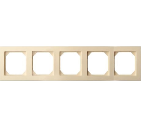 Пятиместная рамка LIREGUS Эпсилон K14-245-05 E/S кремовый 28-092