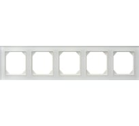 Пятипостовая рамка LIREGUS Эпсилон К14-245-05 E/WG матовое стекло 28-235