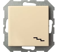 Проходной одноклавишный выключатель LIREGUS Эпсилон IP6 10-001-01 E/S кремовый, без рамки 28-058