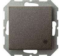 Одноклавишный перекрестный выключатель LIREGUS Эпсилон IPK6 10-001-01 E/J антрацит, без рамки 28-108