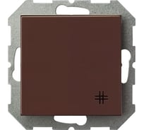Перекрестный одноклавишный выключатель LIREGUS Эпсилон IPK6 10-001-01 E/R коричневый 28-138