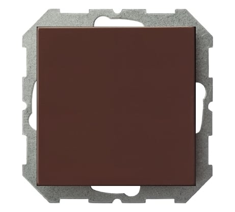 Одноклавишный выключатель света LIREGUS Эпсилон IJ1 10-003-01 E/R коричневый, без рамки 28-132
