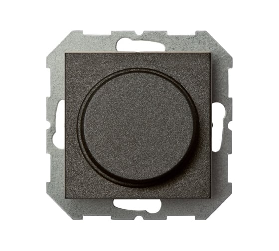 Диммер (выключатель) LIREGUS 40-400W Эпсилон ISR-002-01 E/J антрацит, без рамки 28-111