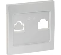 Лицевая панель розетки EKF Валенсия Phone, 1-местная сталь PROxima EST01-L-034-30