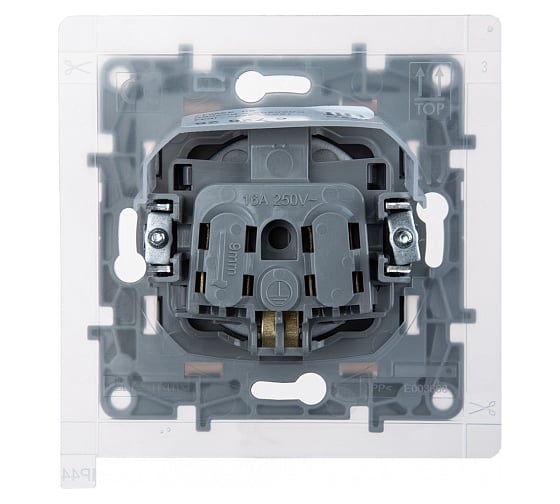 Розетка Legrand с заземлением IP44 Legrand Etika со шторками с защитной крышкой 16А 250В винтовые зажимы антрацит 672626