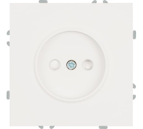Розетка 1-местная STEKKER с защитной шторкой (механизм), б/з, 250В, 16А, серия Эмили, RST16-5109-01, белый фарфор, soft touch, 49876