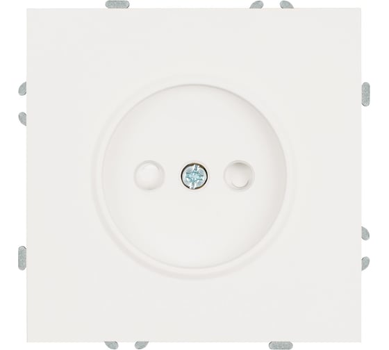 Розетка 1-местная STEKKER с защитной шторкой (механизм), б/з, 250В, 16А, серия Эмили, RST16-5109-01, белый фарфор, soft touch, 49876
