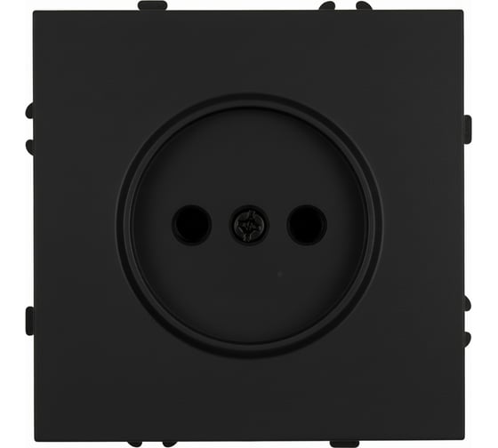 Розетка 1-местная STEKKER с защитной шторкой (механизм), б/з, 250В, 16А, серия Эмили, RST16-5109-05, черный уголь, soft touch, 49850 1